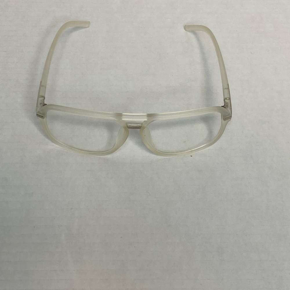 NYS COLLECTION Iconic Aviator Style Glasses with lightweight clear frames. UV400